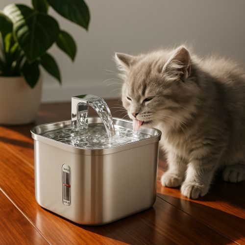 fontaine a eau pour chat qui boit my care