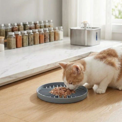 gamelle anti glouton chat dans une cuisine huanleyangguang