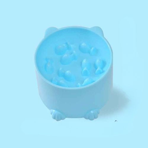 gamelle anti glouton chaton bleue CN