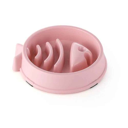 gamelle anti glouton chaton rose Happy Sunshine