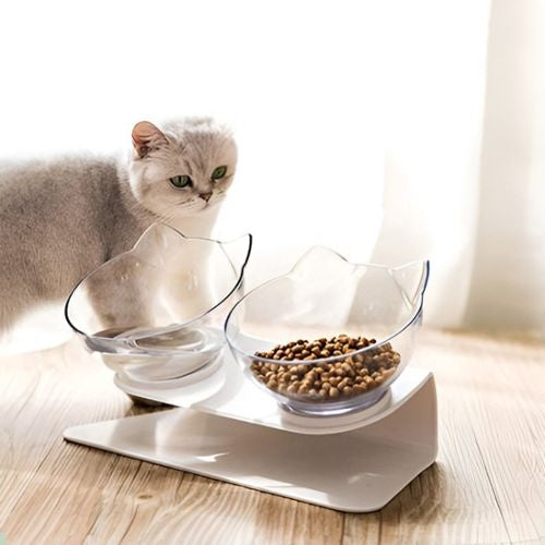 gamelle pour chat dans salon cat head