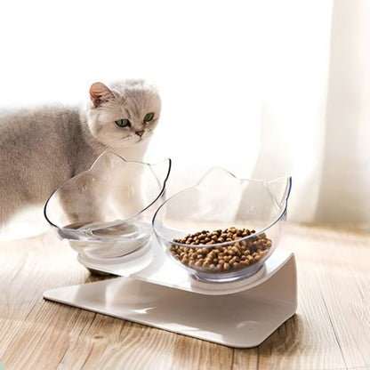 gamelle pour chat dans salon cat head