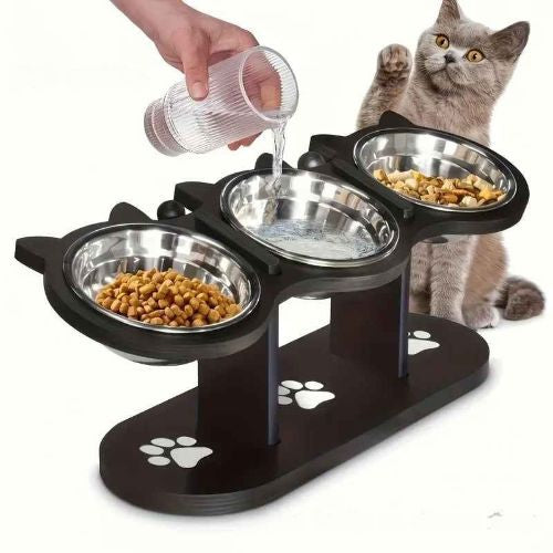 gamelle pour chat trois bols au choix