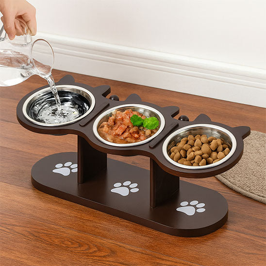 gamelle pour chat trois nourritures au choix