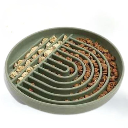 gamelles anti glouton chat compartiments huanleyangguang