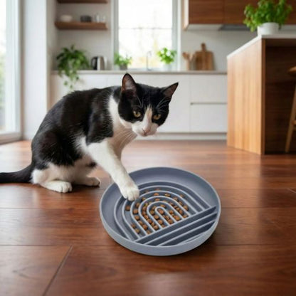 gamelles anti glouton chat noir et blanc huanleyangguang