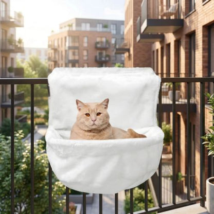 hamac chat pour radiateur sur balcon PetPochette