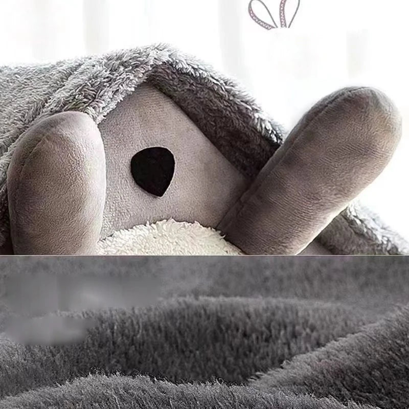 maison chat en Peluche Gris