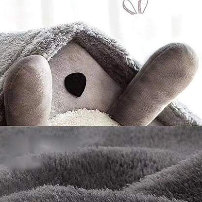 maison chat en Peluche Gris